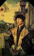 Jan Mostaert Portret van ridder Abel van Coulster oil